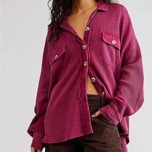 FP One Scout Jacket size large in dreamy mulberry